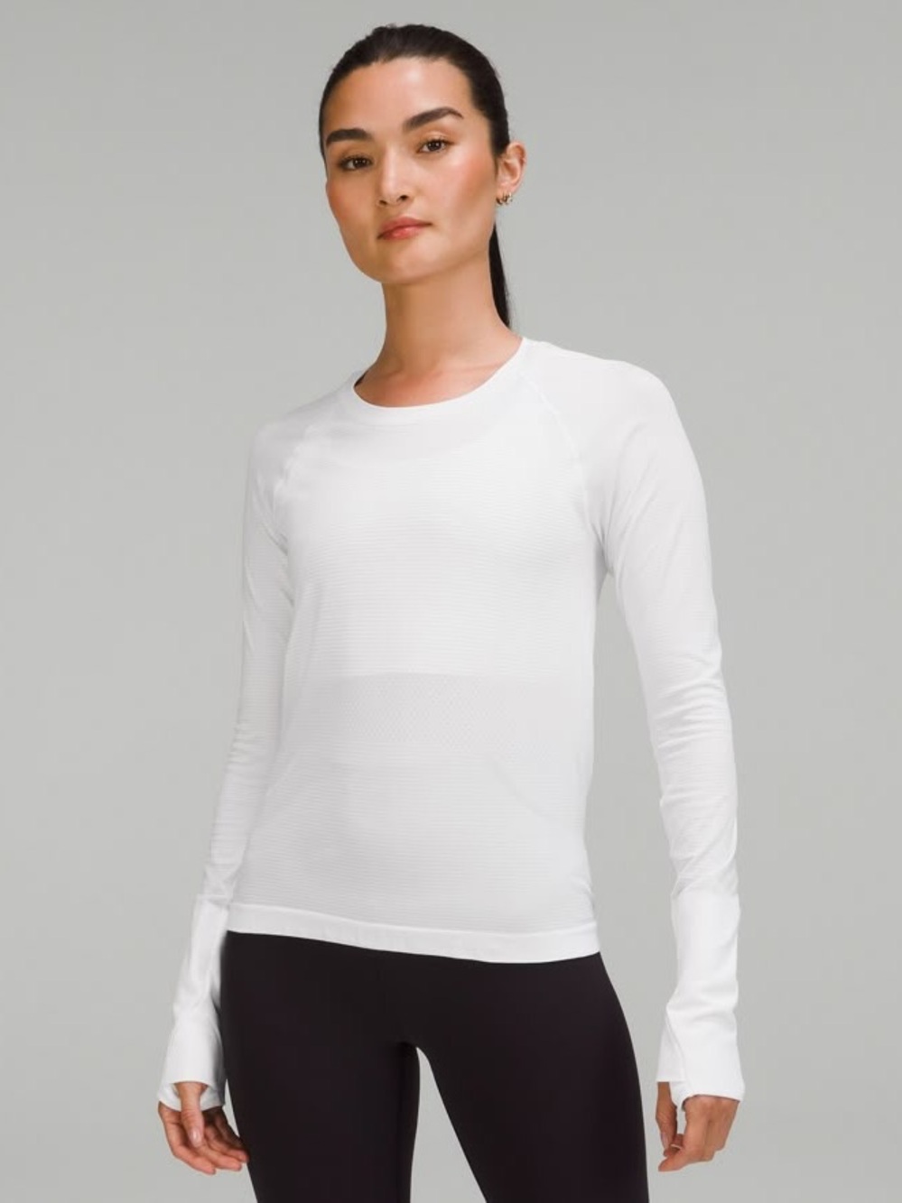 lululemon athletica White Long-Sleeve Swiftly Tech